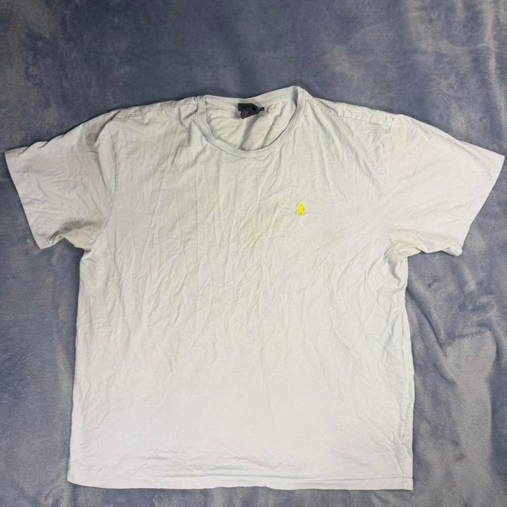 Ralph Lauren baby blue ‎ t-shirt with yellow logo Size XL
